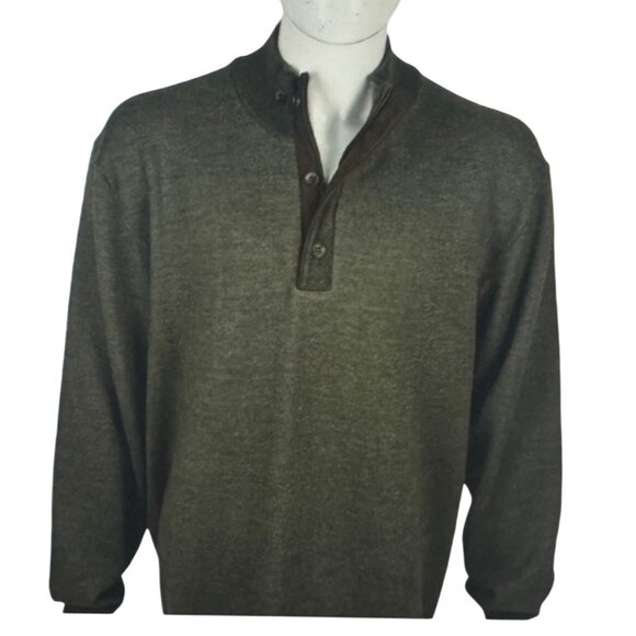 Orvis Other - NWT Orvis Mens XL Sweater 100% Merino Wool Green Long Sleeve Casual Outdoors